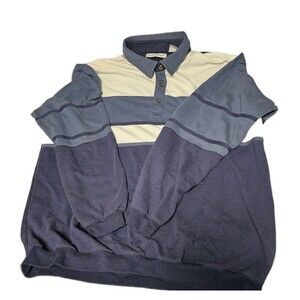 Vintage Blue Rugby Style Men’s Shirt Size XL Knightsbridge